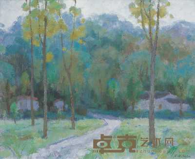 沈行工 2002年作 风景 52×64cm